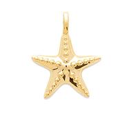 Tata Gisèle Pendentif en Plaqué Or 18 carats - Motif Etoile de Mer - Sachet Velours Offert