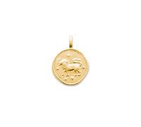 Tata Gisèle © Pendentif en Plaqué Or 18 cm - Signe du Zodiaque - Sachet Cadeau Velours Offert (Lion)