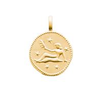 Tata Gisèle Pendentif Zodiaque en Plaqué Or avec Gravure Incluse - Sachet Velours Offert (Vierge)