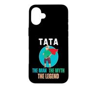 Tata The Man The Myth The Legend - Hispanic Grandpa Coque pour iPhone 16 Plus