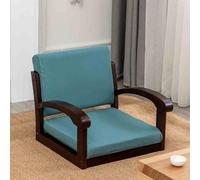 Tatami Chaise de sol avec dossier et accoudoirs - Chaise basse vintage pour une assise confortable dans le salon, la chambre ou le balcon