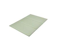 Tatami jonc naturel pliable 3 plis 2108 x 1397 mm avec support antidérapant pour lit, méditation, yoga et détente style japonais