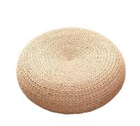 Tatami rotin Rond Yoga méditation Coussin épaissi Futon Coussin Paille tissé Salon de thé Coussin décorations for la Maison pour Le Yoga et la Pleine Conscience(Type2)