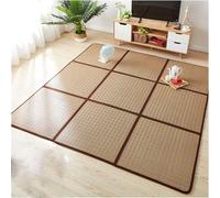 Tatami Traditionnel, Ensemble de Tapis en rotin Japonais Multicolore Plusieurs Tailles(D,120 * 180Cm(6 Pieces))