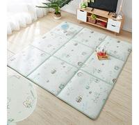 Tatami Traditionnel, Ensemble de Tapis en rotin Japonais Multicolore Plusieurs Tailles(E,120 * 120Cm(4Pieces))