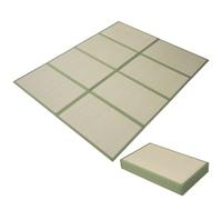 Tatami Traditionnel Japonais, Herbe De Jonc Naturelle (Non Teinte), Matelas Pliable Portable, Matelas Futon pour Lit/Espace De Méditation/Salle De Yoga/Zen/Salon De Thé Japonais
