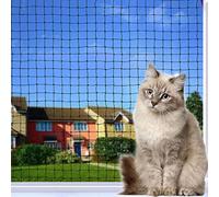 Tatamiyya Filet de Protection Chat, 10x3m Filet Chat Balcon Renforcé, Robuste, Résistant aux Morsures, Résistant au Vieillissement,pour balcons, terrasses et fenêtres (Noir)