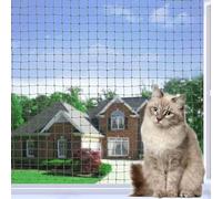 Tatamiyya Filet de Protection Chat, 4x3m Filet Chat Balcon Renforcé, Robuste, Résistant aux Morsures, Résistant au Vieillissement,pour balcons, terrasses et fenêtres (Vert Olive)