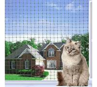 Tatamiyya Filet de Protection Chat, 8x3m Filet Chat Balcon Renforcé, Robuste, Résistant aux Morsures, Résistant au Vieillissement,pour balcons, terrasses et fenêtres (Vert Olive)