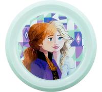 Tataway Assiette plate Disney Blue pour enfants en plastique Frozen résistante aux chocs accidentels et réutilisable