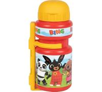TataWay in viaggio si cresce - Gourde de cyclisme enfant | Motif lapin Bing | Fixation facile pour vélo | Sûre et hygiénique, Rouge/Jaune, 350 ml, Polytéréphtalate d’éthylène