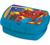 Tataway Boîte à sandwich Marvel Blue pour enfants en plastique Spiderman Spider-Man, utile pour prendre une collation à l'extérieur de la maison