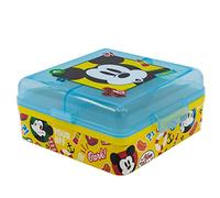 Stor Boîte à lunch Cuadrada Mickey Fun-Tastic – sans BPA, lavable, réutilisable, multi-compartiments