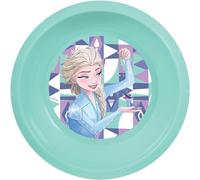 Bol bleu en plastique Disney La Reine des neiges pour enfants résistant aux chocs accidentels et réutilisable