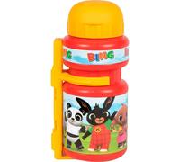 TataWay in viaggio si cresce - Gourde de cyclisme enfant | Motif lapin Bing | Fixation facile pour vélo | Sûre et hygiénique, Rouge/Jaune, 350 ml, Polytéréphtalate d’éthylène