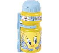 Tataway Bouteille de vélo Looney Tunes 350 ml pour garçon et fille, bleu et jaune, vélo universel Titti Silvestro