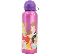 STOR TataWay in viaggio si cresce Disney Gourde violette pour filles en aluminium Princesses Cendrillon Aurora Blanche-Neige Rapunzel Ariel Jasmine 530 ml avec bec et bouchon de sécurité