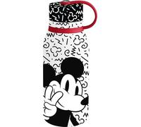 Tataway Bouteille en acier Disney Mickey Mouse 330 ml pour enfants, sans BPA, lavable et réutilisable, avec bouchon à vis