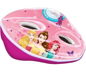 Tataway Casque de vélo Easy Disney Princesses pour Filles avec Trous d'aération, Anneaux de réglage et Sangles de Fixation. Taille 52-56 cm (4-8 Ans)