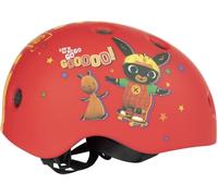 Tataway Casque Street Cycle-Skateboard pour Enfants Bunny Bing, vélo (Taille S), Protection 48-52 cm, Rouge