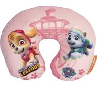 TataWay - Coussin de voyage enfant Paw Patrol, Matériau velouté doux, Lavable à la main 30°C, Garnissage micro-beads, Rose, Taille unique, Fibre synthétique
