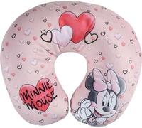TataWay - Coussin de Voyage Disney Minnie Mouse, Doux et Léger, Remplissage Microbeads, Lavable à la Main, Multicolore, Taille Standard, Velours