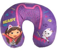 Tataway Coussin de Voyage pour Enfants Gabby's Dollhouse - Coussin Cervical Ergonomique en Forme de U pour Les Voitures et Les Voyages, Tissu Doux avec Personnages de Gabby et Design coloré pour Un