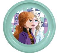 Tataway Disney Frozen Assiette plate bleue en plastique pour enfants, antichoc et réutilisable