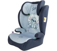 Siège auto Disney Stitch pour la sécurité des enfants d'une hauteur de 100 à 150 cm avec graphismes Stitch sur fond bleu