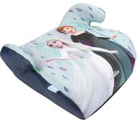 Disney Frozen Réhausseur voiture enfant i-Size ECE R129. Sièg pour la sécurité des enfants d'une hauteur de 125 à 150 cm. Réhausseur auto avec graphisme du Frozen, siège pour enfant sur fond azur.