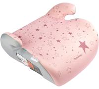 Tataway Dossier de siège auto pour enfant avec motifs d'étoiles roses i-Size ECE R129. Élévateur de voitures pour enfants de 6 à 12 ans, 125-150 cm, 22-36 kg