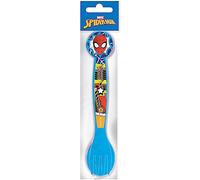 Tataway Ensemble de 2 couverts bleus Marvel pour enfants en plastique Spiderman Spider-Man, cuillère et fourchette