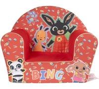 Tataway Fauteuil pour Enfants, Confortable et sûr, Design Amusant avec Bing et Flop, Parfait pour Les Chambres d'enfants et Les Coins de Jeux (Bing Rouge)