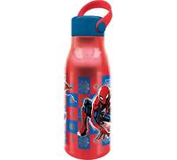 Marvel Gourde rouge enfant en aluminium Spiderman 760 ml avec capuche et poignée en silicone