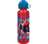Tataway Flacon Marvel Spiderman Spider-Man 530 ml en aluminium rouge pour enfants avec bec verseur et bouchon de sécurité
