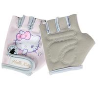 Tataway Gants de vélo Hello Kitty pour Fille, Taille 5, Roses et Gris, Gants de vélo pour Enfants, Demi-Doigts avec Paume antidérapante renforcée et Fermeture réglable