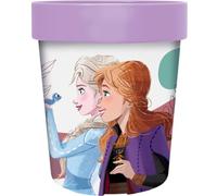 Tataway Gobelet en plastique bleu Disney Elsa et Anna Frozen pour fille 260 ml avec base antidérapante