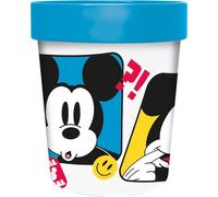 Tataway Gobelet en plastique bleu Disney Mickey Mouse Mickey Mouse 260 ml avec base antidérapante