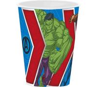 STOR Gobelet en plastique bleu Marvel Avengers Hulk Captain America 260 ml pour enfants avec bec, idéal pour boire facilement