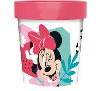 Gobelet en plastique rose Disney Minnie 260 ml pour fille avec base antidérapante