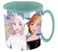 Tataway Gobelet Plastique Bleu Disney Frozen Elsa Et Anna 350 Ml Compatible Micro-Ondes Filles Multicolore