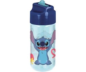 TATAWAY Gourde Ecozen 430 ml Stitch Disney pour enfants - Bouteille anti-goutte sans BPA avec fermeture hermétique et bec Flip - Idéal pour l'école, la maternelle, le sport et les voyages -