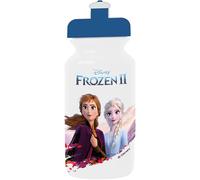 TataWay in viaggio si cresce Bouteille en plastique bleue Disney Frozen 380 ml pour fille avec fermeture anti-goutte et bande antidérapante