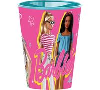 TataWay in viaggio si cresce Gobelet en plastique pour enfants Barbie rose 260 ml avec bec verseur adapté pour boire facilement
