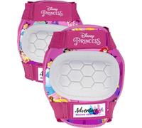 Tataway Kit de coudières et de genouillères Disney Princesses pour Fille pour Les Sports à roulettes, Les Skateboards et Les trottinettes. Taille XS (3-6 Ans)