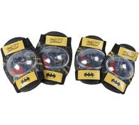 Dc comics Kit de Protection Niveau 1 coudières genouillères Enfant Batman Homme Chauvesouris vélo sécurité Super-héros Noir Jaune Bébé - garçon
