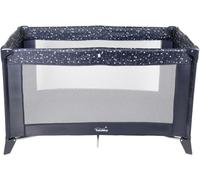 Tataway Lit de Voyage Happy Star Bleu, boîte de Couchage pour Enfant jusqu'à 15 kg, lit de Camping Pliable et Compact, Poids 7,8 kg, Grande Ventilation avec Matelas Inclus