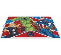 Marvel Set de Table Individuel Bleu et Rouge pour Enfants en Plastique Avengers Thor Hulk Captain America