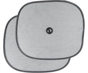 Tataway Paire de Rideaux latéraux de Voiture Black Magic 44 x 36 cm, universels, à Ventouse, Peu encombrants, en Toile et Polyester, Protection Solaire pour Les passagers