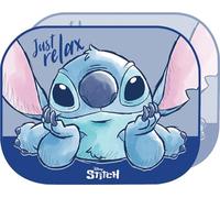 TataWay Paire d'auvents latéraux Lilo & Stitch 44x35 cm Protection solaire pour enfants - fond lilas